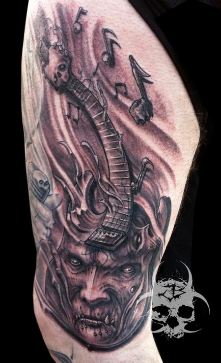 Tattoos - Evil Guitar - 77614